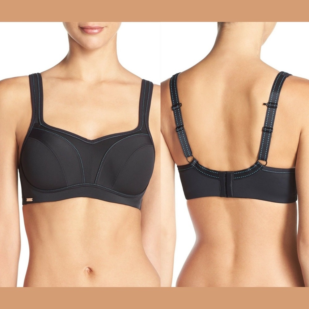 NWT $72 Chantelle High‎ Impact Convertible Sports Bra [ SZ 30DD ]
